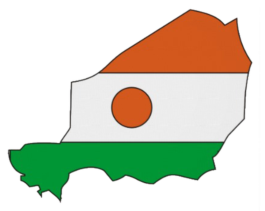 Niger Map Flag
