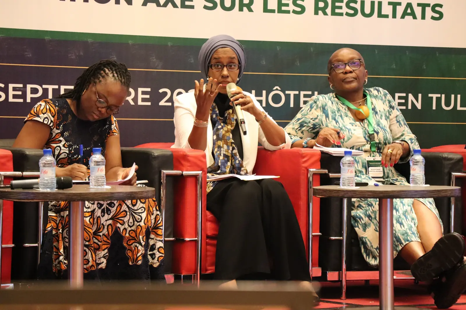 Government leaders in dialogue during a peer-learning session